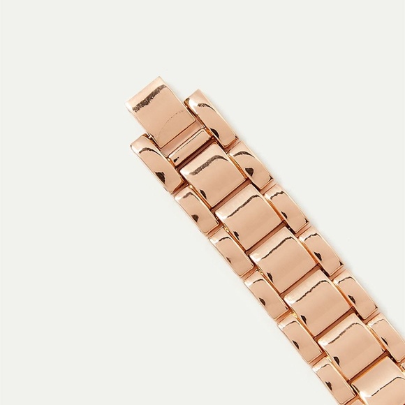 Rose Gold Watch with Faceted Glass - Picture 3 of 3